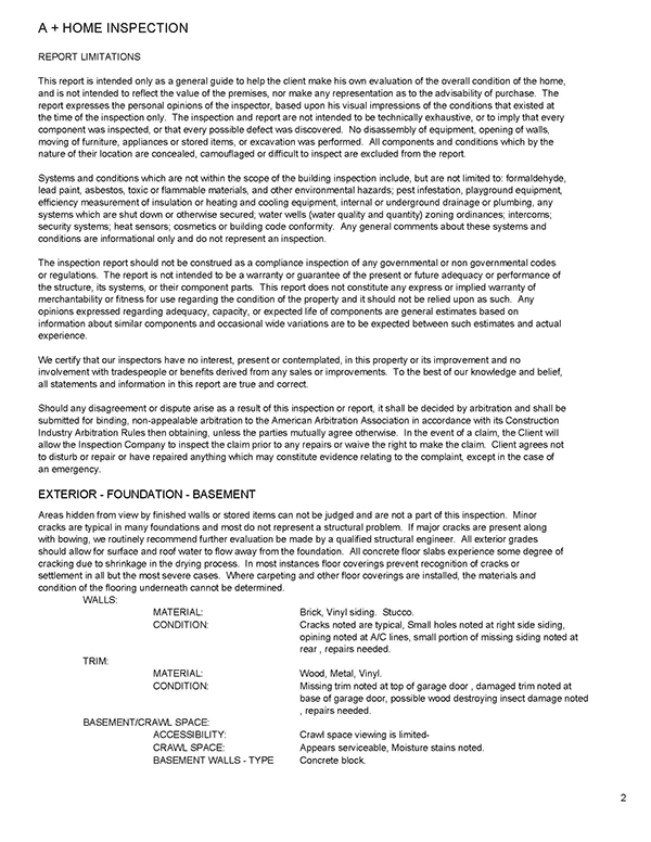 Example Report 2